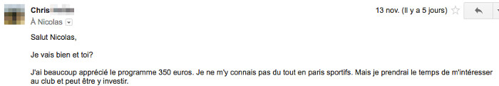 gains-chris-350-euros