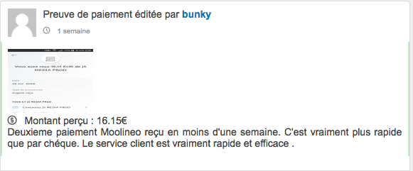 Gagner de l'argent avec Moolineo