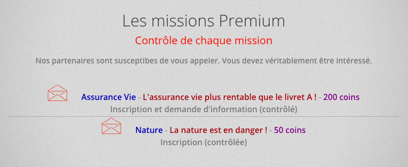 Les missions premium de Ba-click