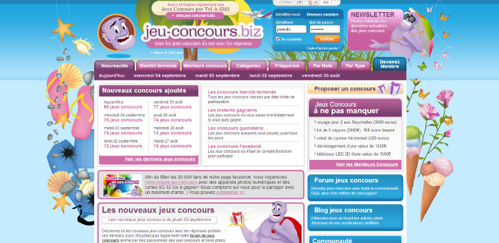 Un excellent site de jeux concours