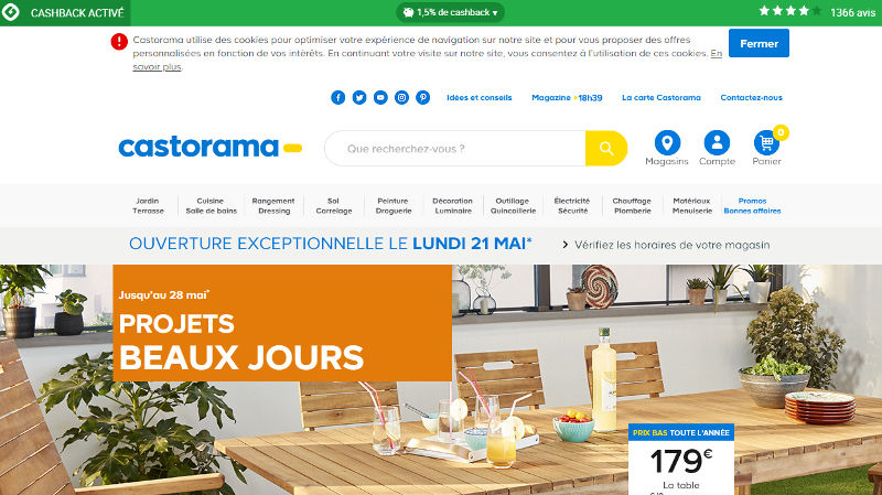 avis igraal extension bandeau cashback activé