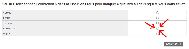 sondage rémunéré question piège