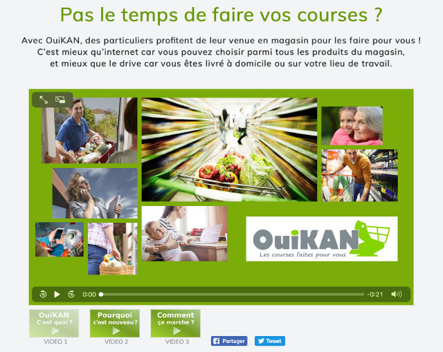 ouiKan comment faire ses courses gratuitement