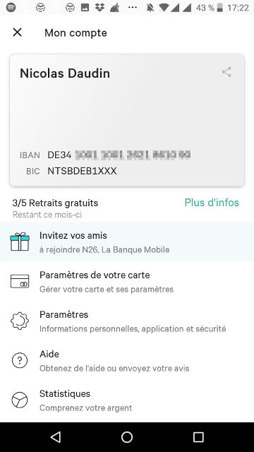 banque n26 avis accueil