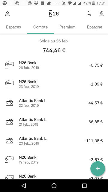 compte n26 avis mouvements