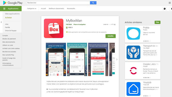 transport de colis entre particulier MyBoxMan