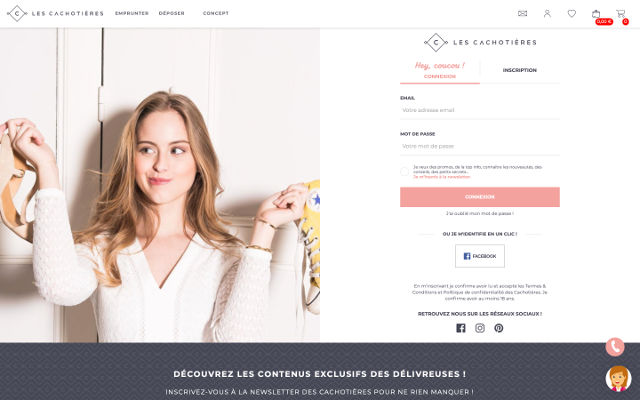 louer ses vêtements les cachotières